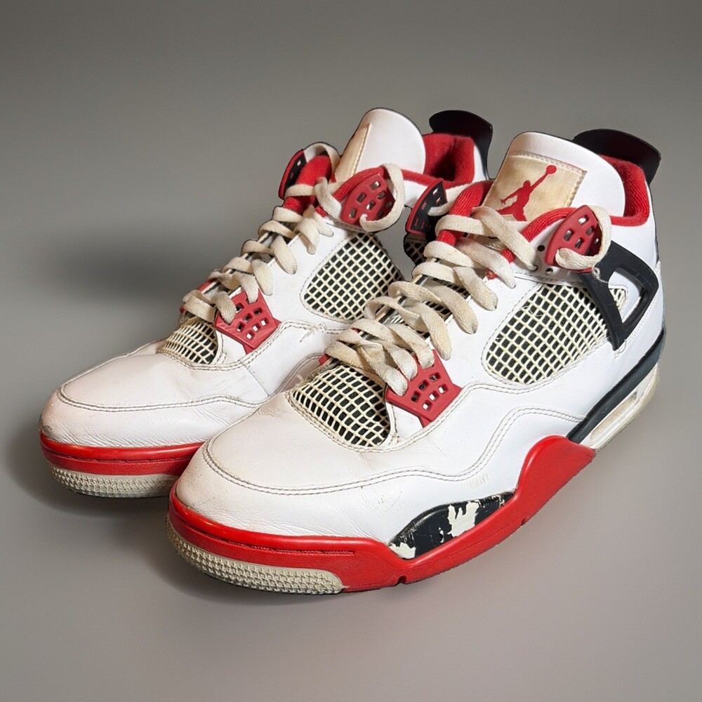 Size 13 - Nike Air Jordan 4 Retro OG Mid Fire Red DC7770-160 2020 Preowned